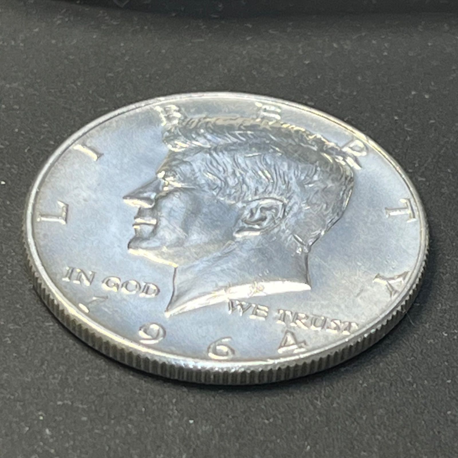 アメリカ銀貨】1964年 ケネディ ハーフダラー 銀90％ フルシルバー 