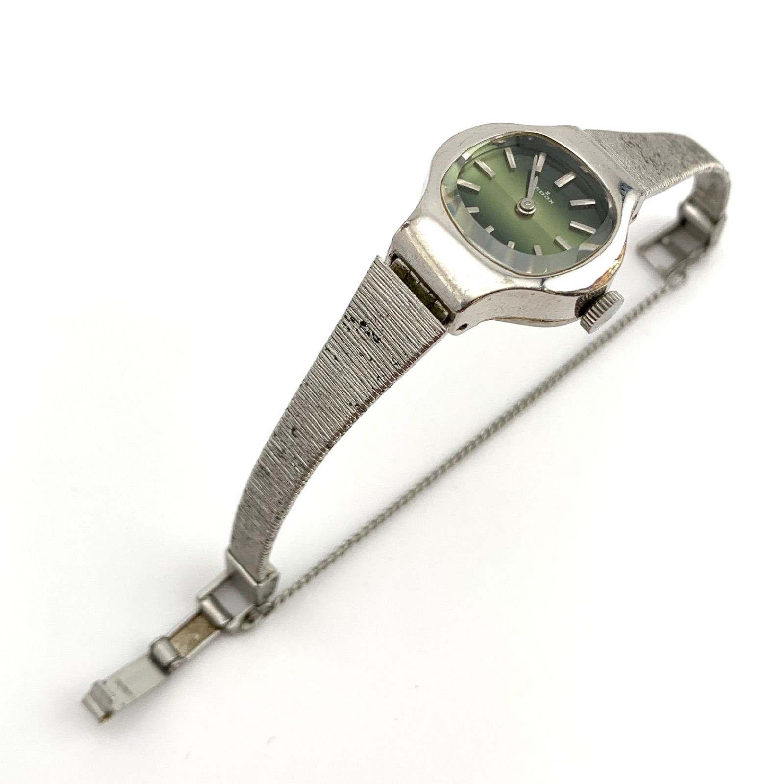 中古】EDOX 20067 手巻き時計 グリーンダイヤル - メルカリ