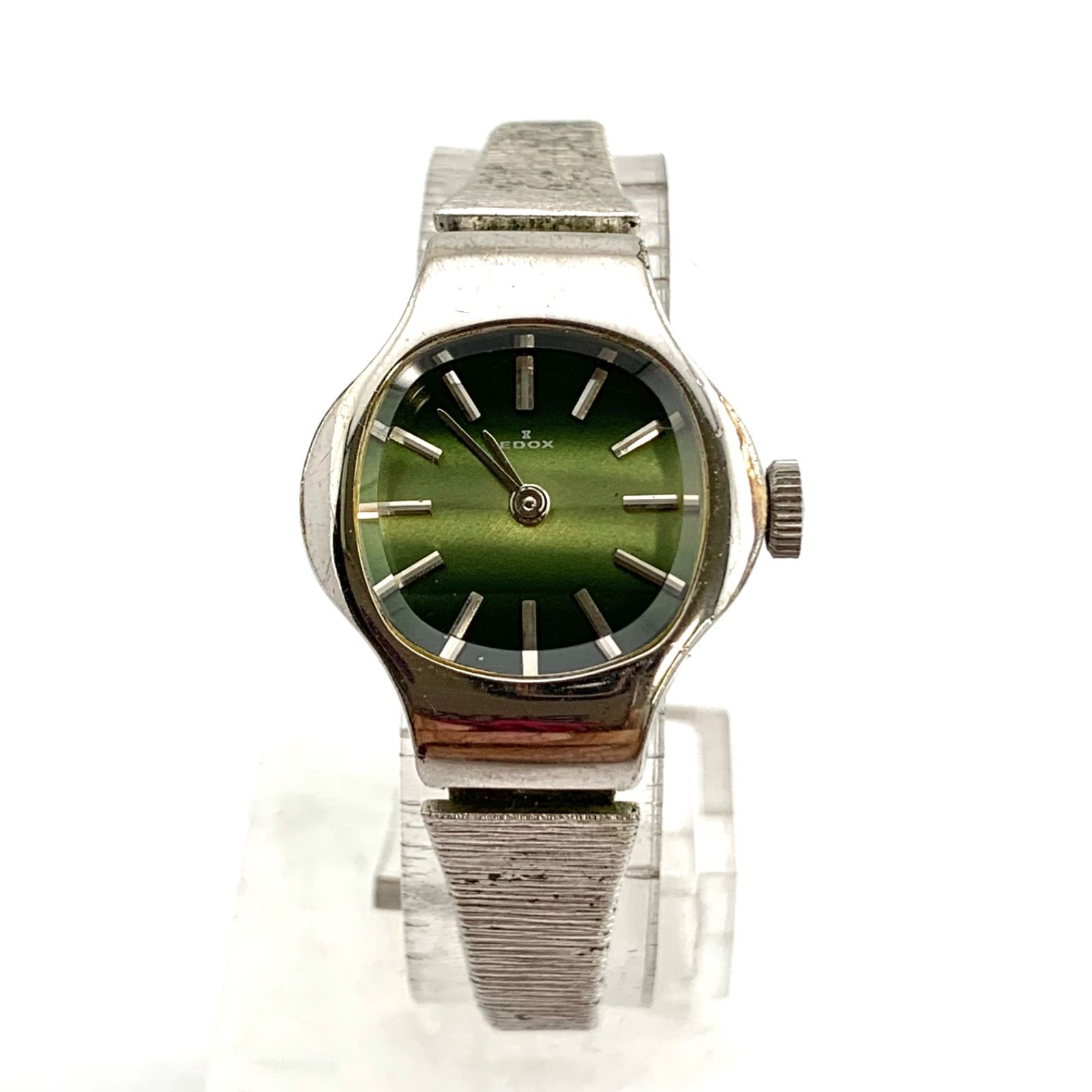 中古】EDOX 20067 手巻き時計 グリーンダイヤル - メルカリ