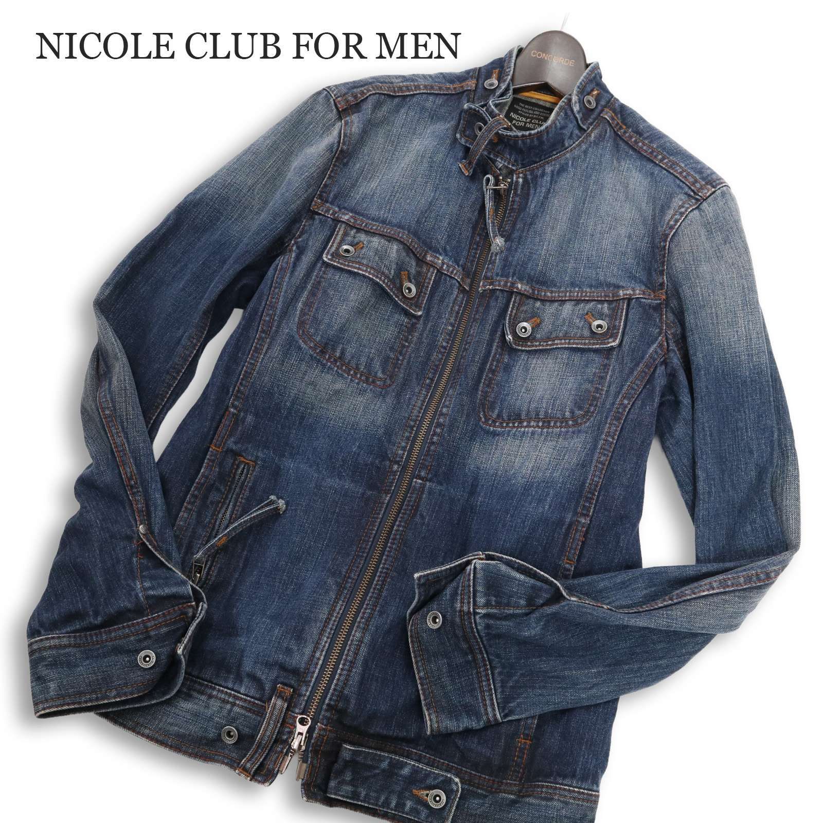 Y2K 00s☆ NICOLE CLUB FOR MEN ニコルクラブ フォーメン USED加工 