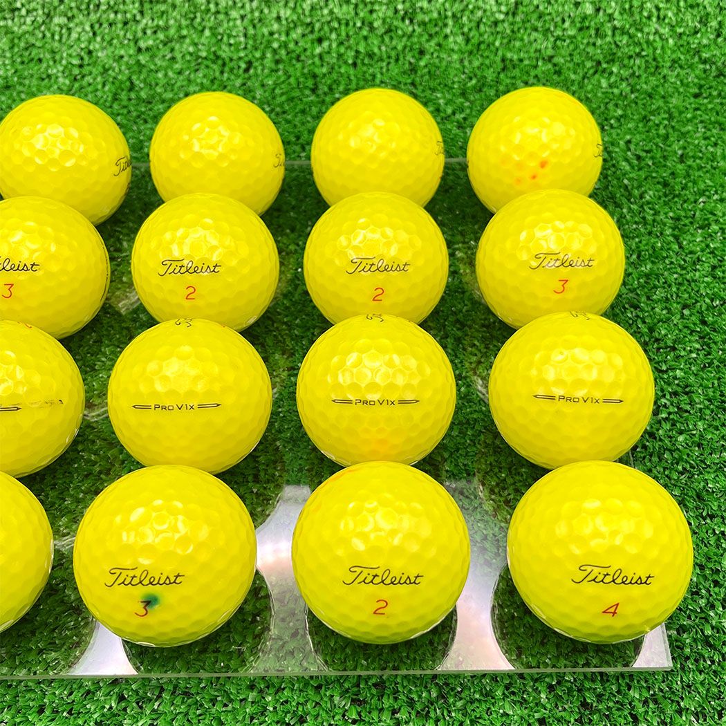S116】Titleist PRO V1X 黄 23年 ロストボール 24球 【公式通販】