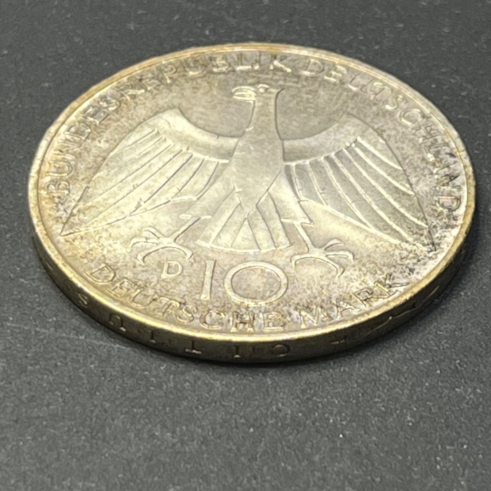 銀含有】ドイツ連邦共和国 10マルク銀貨 ワシ紋章 0.625銀 旧西ドイツ 