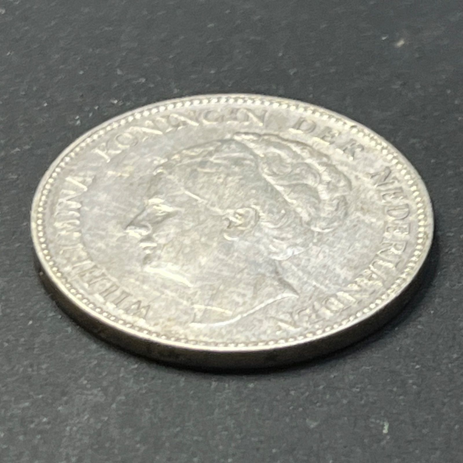 銀含有】1931年 オランダ 1グルデン銀貨 ウィルヘルミナ女王 0.720銀