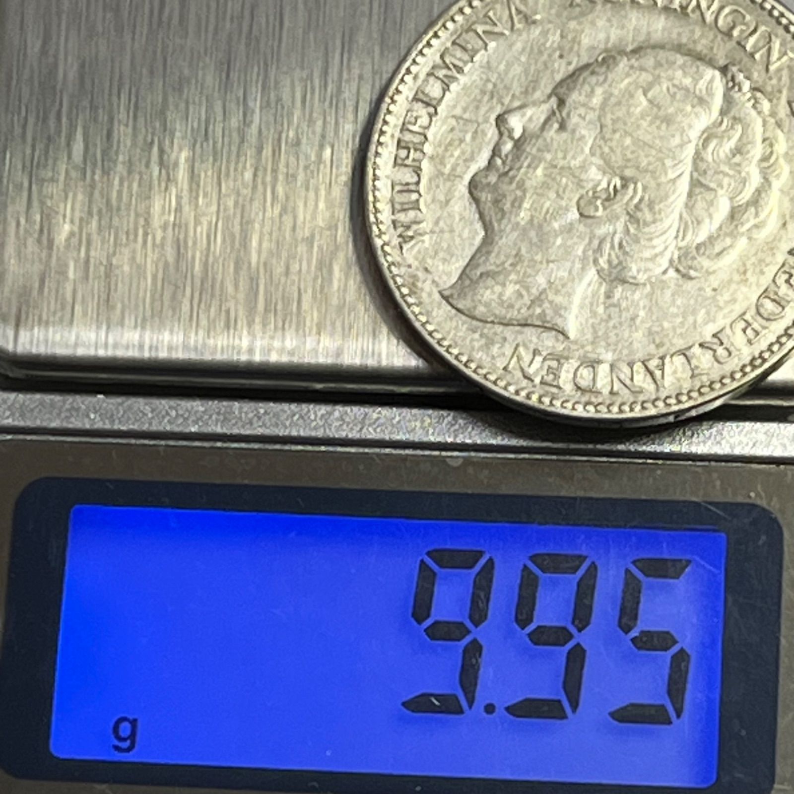 銀含有】1931年 オランダ 1グルデン銀貨 ウィルヘルミナ女王 0.720銀