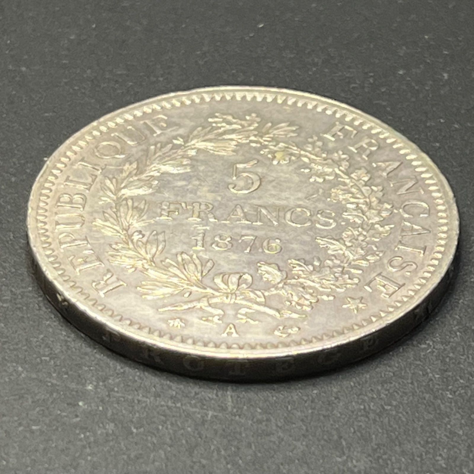 仏；ヘラクレス5Fr.大型銀貨、革命期、Rare 【公式通販】