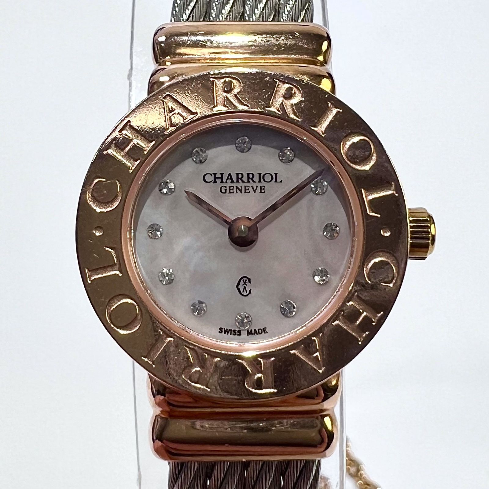 CHARRIOL シャリオール ST.TROPEZ サントロペ ピンクゴールドメッキ 