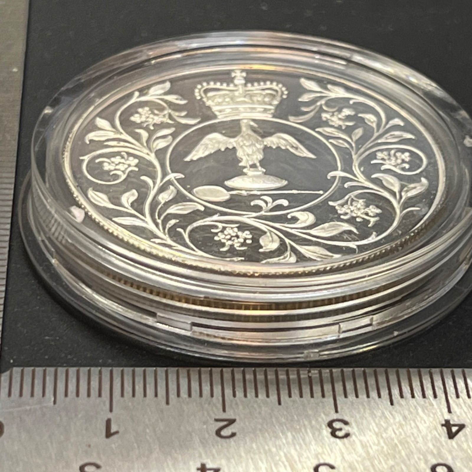 1977年】英国 エリザベス2世 シルバージュビリー クラウン銀貨 騎馬像