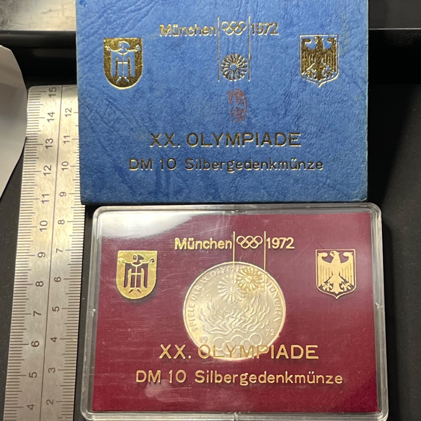 1972年】ミュンヘン五輪 10マルク銀貨 DM10 記念銀貨 ケース付