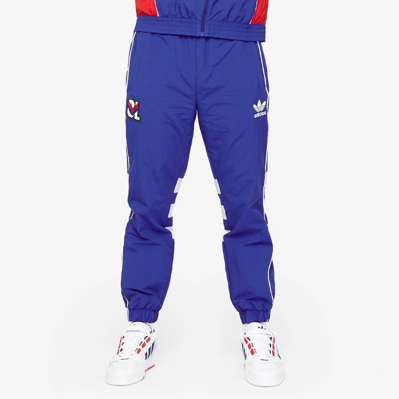 【送料無料・匿名配送】adidas アディダス オリンピック・リヨン トラックパンツ 95/96 レトロ OG 青 ロイヤルブルー 新品 正規品 日本未発売