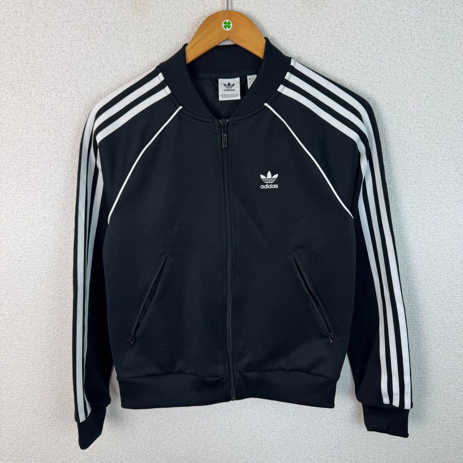 adidas アディダス トラックジャケット 刺繍ロゴ ジャージ ネイビー 