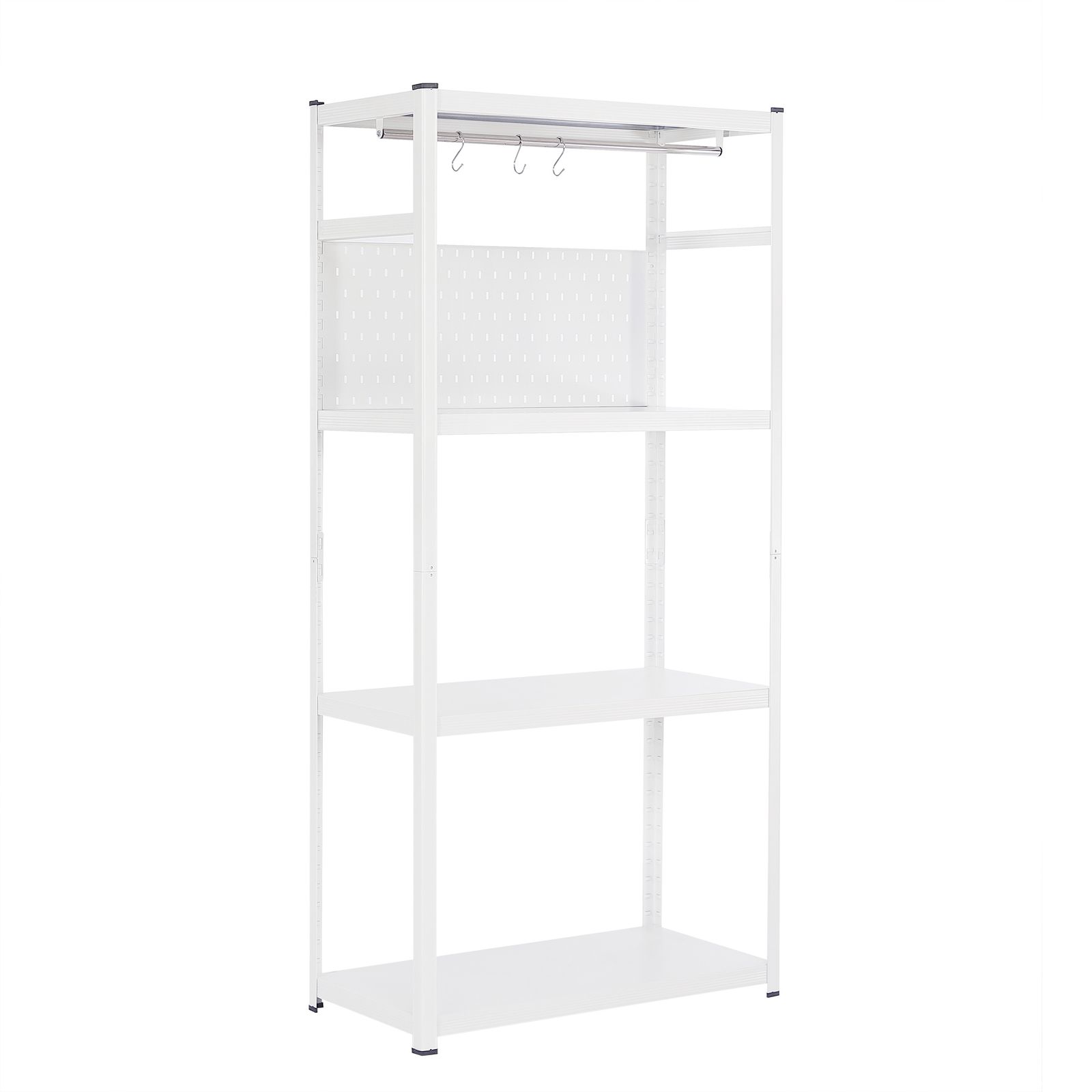 「数量限定セール」 スチールラック オープンラック 可動棚 分割可能 大容量 オープンシェルフ 収納ラック キッチンラック 棚 食器棚 収納ラック 棚 物置 作業台 倉庫用 ボトル不要 幅80cm×奥行40cm×高さ168cm   