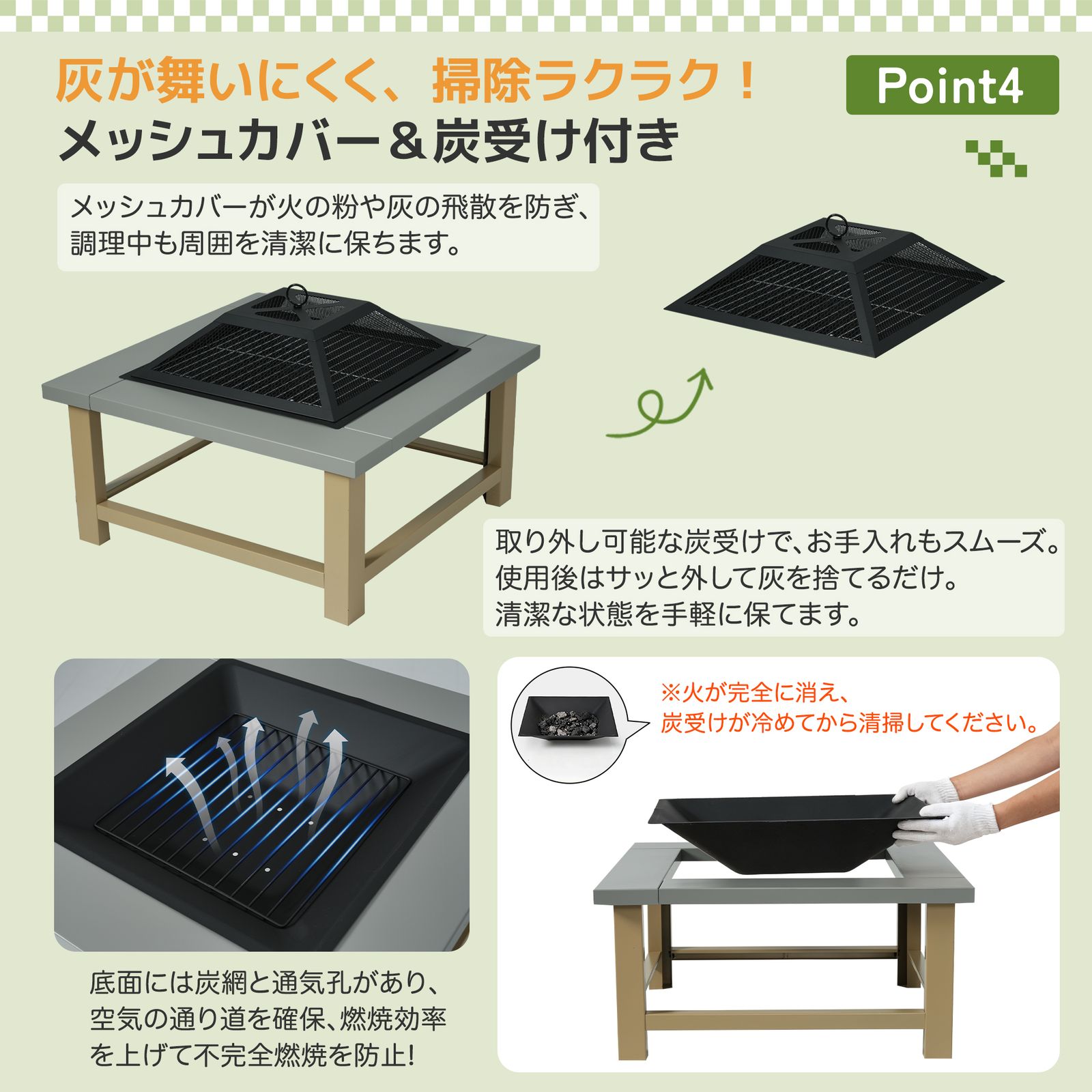 アウトドア 全新品 ファイヤーピット 焚き火台 バーベキューコンロ