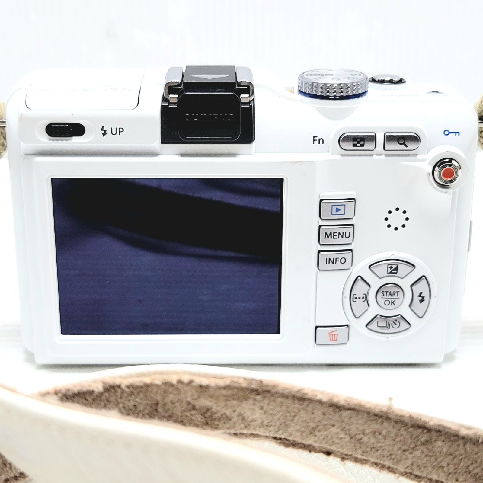 現状品】OLYMPUS PEN E-PL1S ホワイト & M.ZUIKO DIGITAL 14-42mm