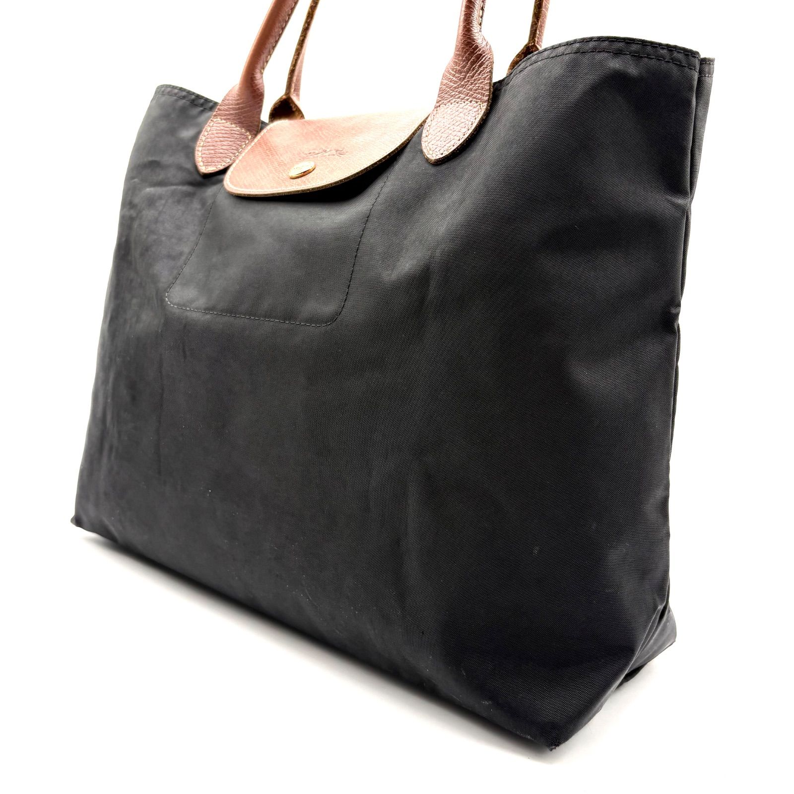 Longchamp ロンシャン ルプリアージュ M トート A4可能　ブラック 良品】Longchamp Le Pliage M totebag ロンシャン ルプリアージュ