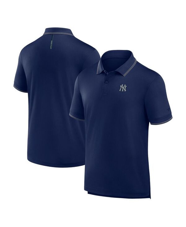 ファナティクス メンズ トップス ポロシャツ Fanatics Mens Navy New York Yankees Front Office Move Mono Pique Polo Shirt Navy ネイビー