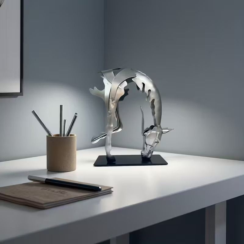 金属製の馬のオブジェ モダンアート 鉄製 2カラー インテリア オブジェ