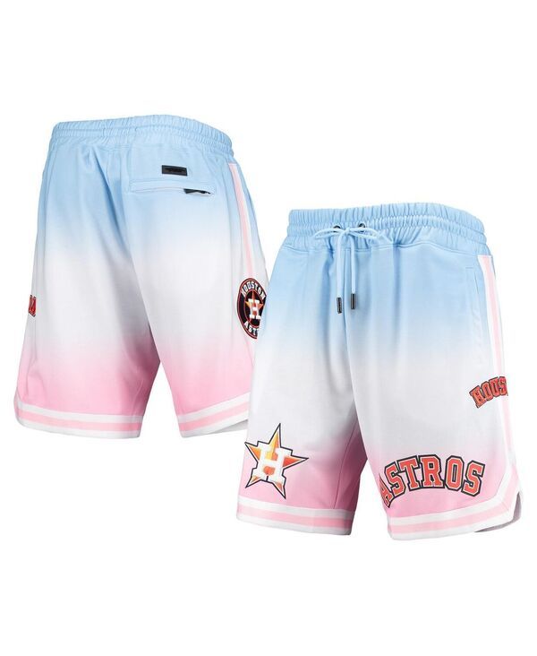 プロスタンダード メンズ ボトムス ハーフパンツ・ショーツ ショートパンツ ロゴ Pro Standard Mens Blue Pink Houston Astros Team Logo Pro Ombre Shorts Blue Pink ブルー