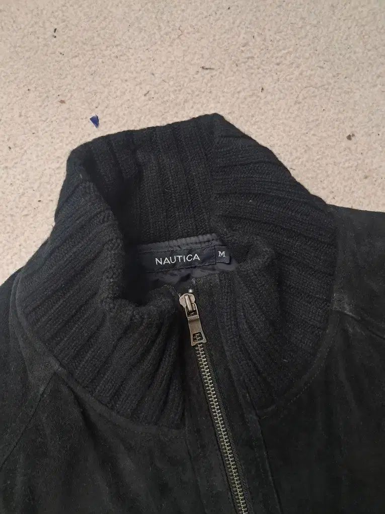 NAUTICA(ノーティカ) リー リアルスウェード ジップアップニット