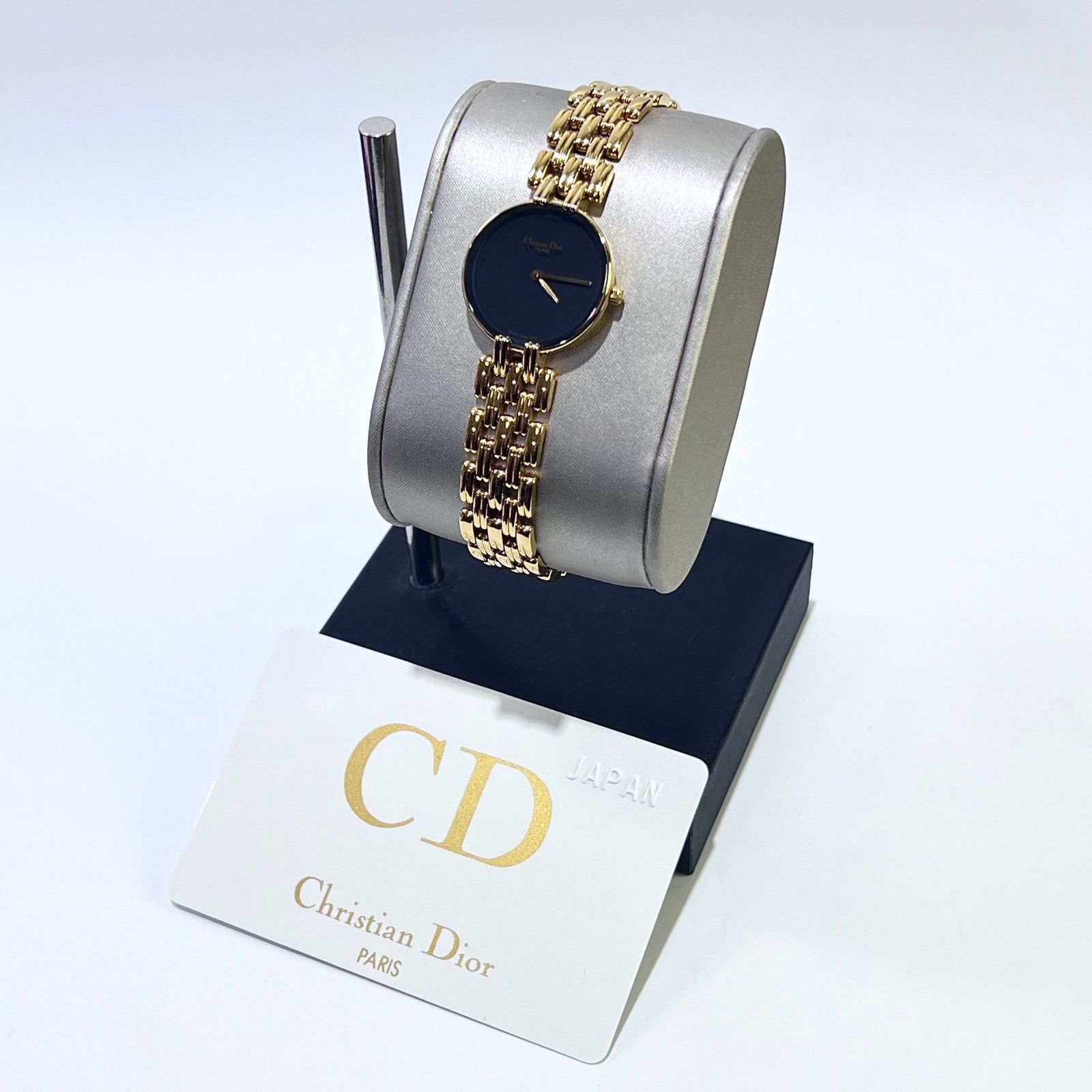 Christian Dior クリスチャン ディオール バギラ 黒文字盤 クオーツ 