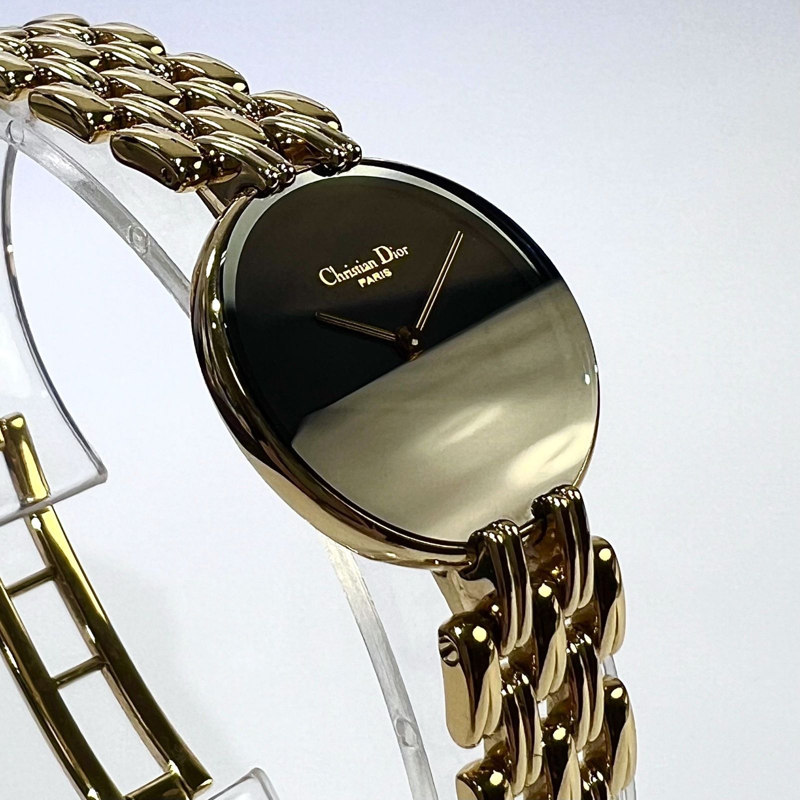 Christian Dior クリスチャン ディオール バギラ 黒文字盤 クオーツ 
