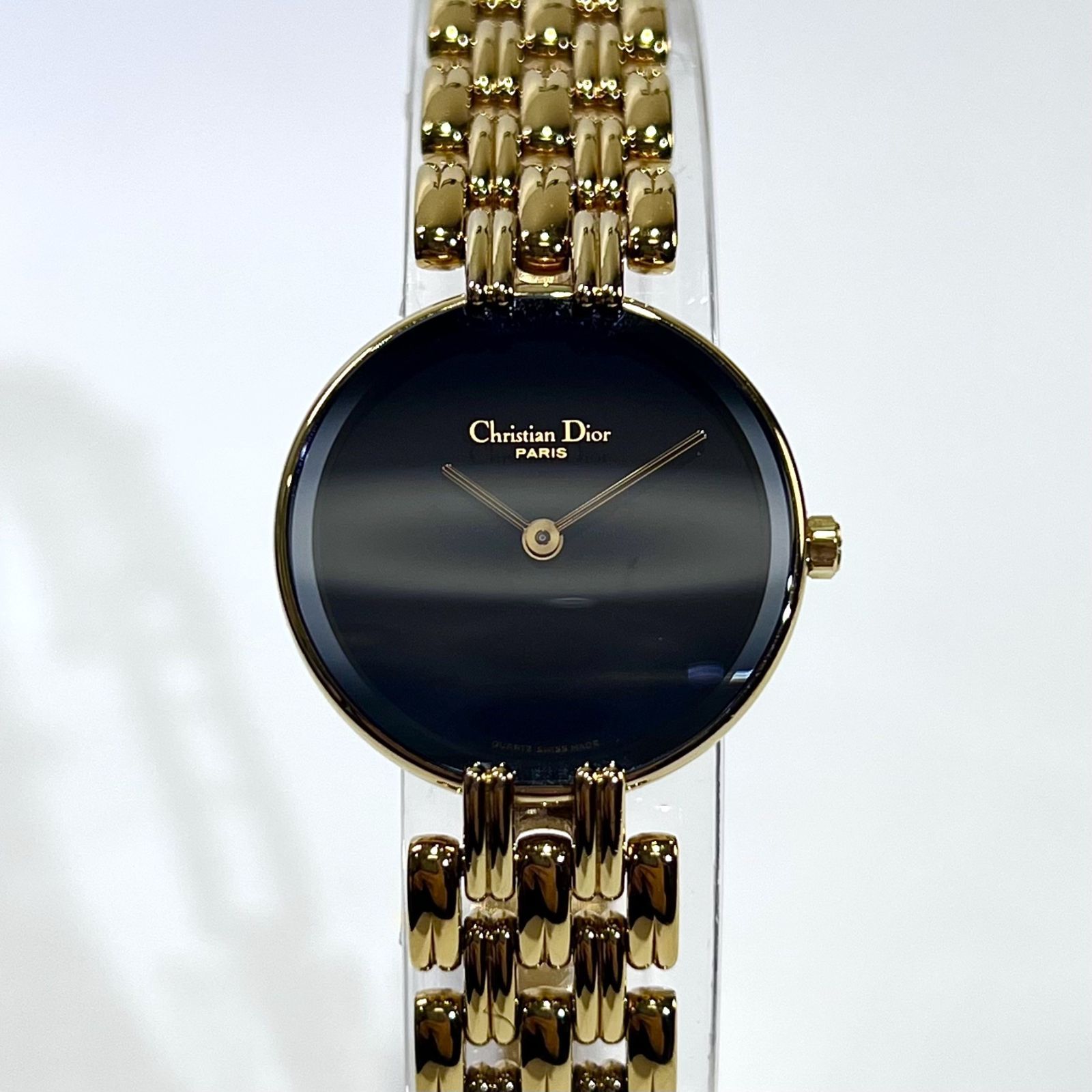 Christian Dior クリスチャン ディオール バギラ 黒文字盤 クオーツ 