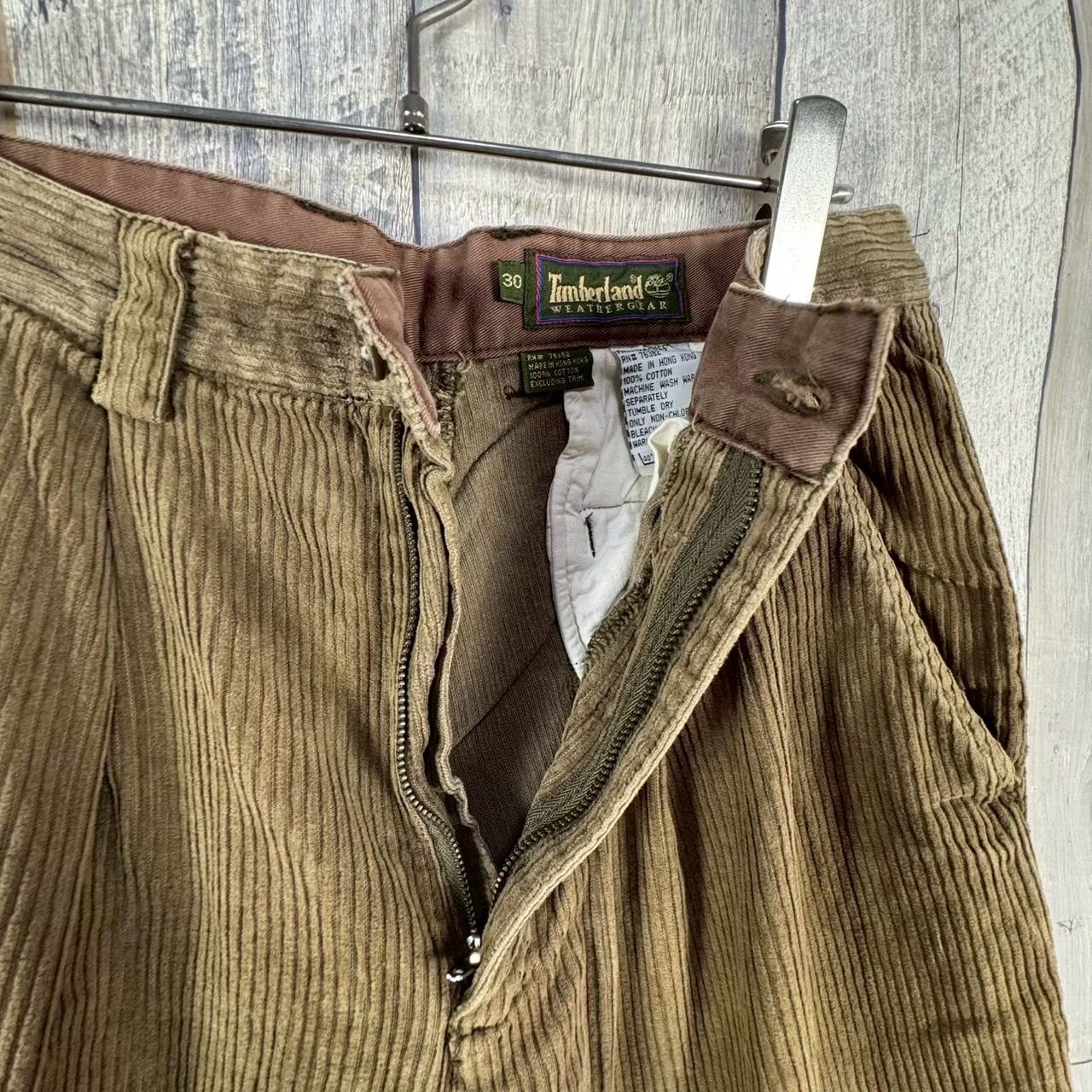 OLD Timberland WEATHERGEAR 90s ティンバーランド ブラウン 厚地 肉厚 