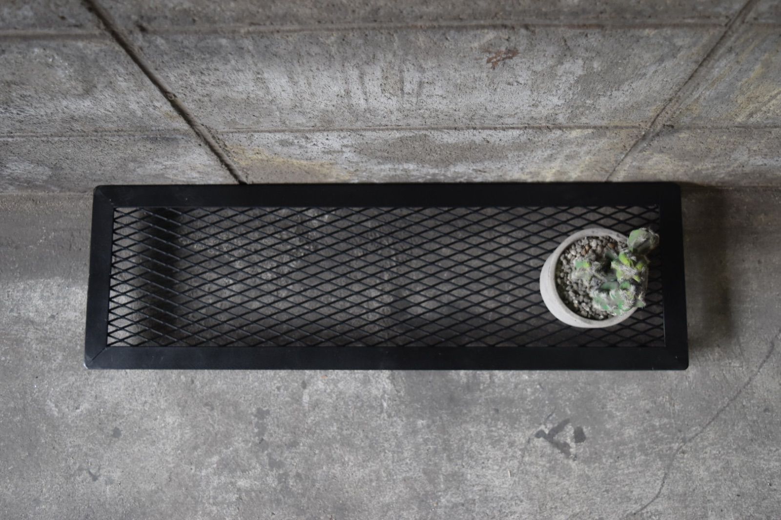 植物台座 アガベ・塊根植物用 アイアンローボードエキスパンドメタル