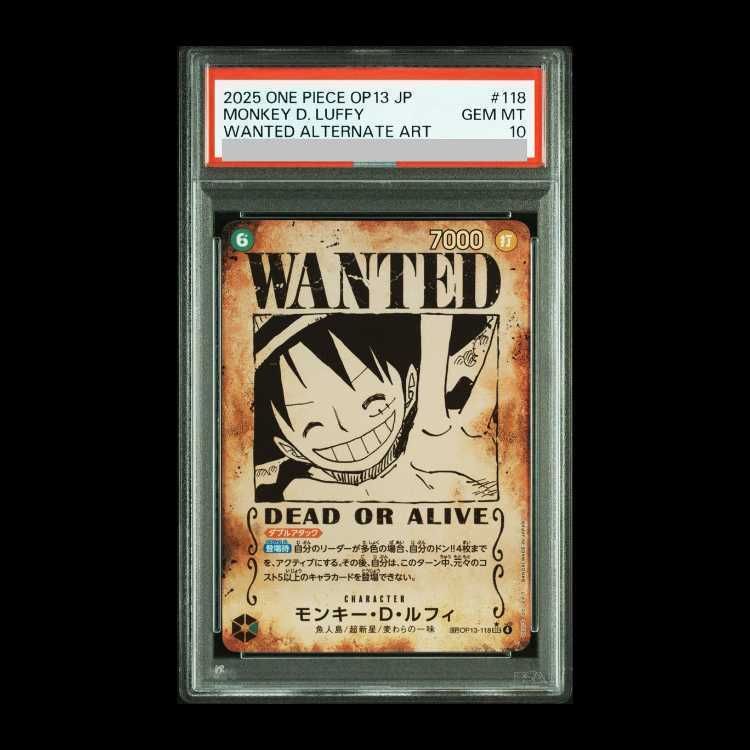 PSA10】モンキー・D・ルフィ(パラレル) SP OP13-118 1枚 - メルカリ