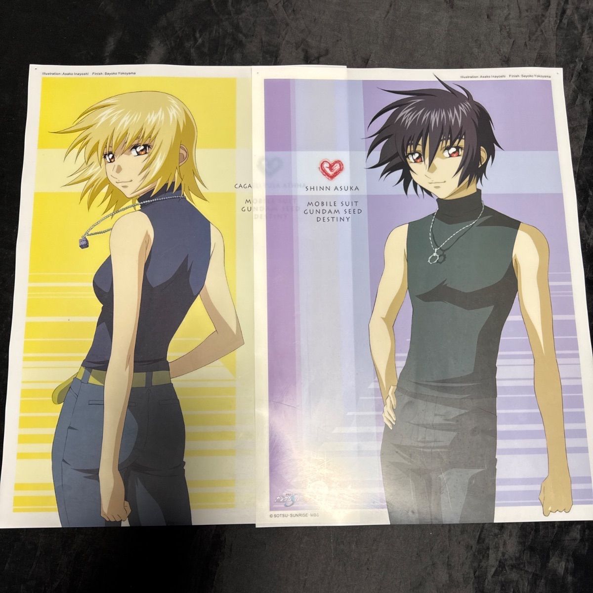 B4ミニクリアポスター 機動戦士ガンダムSEED DESTINY 6点まとめ売り