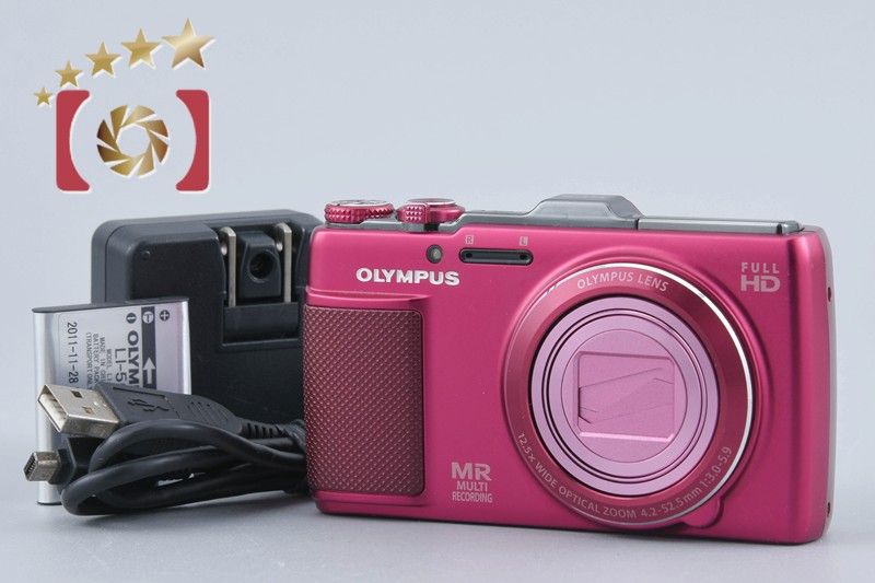 ■美品■ OLYMPUS SH-25MR レッド《 手振れ補正 12.5倍ズーム OLYMPUS オリンパス STYLUS SH-25MR レッド コンパクトデジタルカメラ
