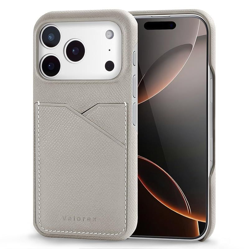 【新品】 Valorex iPhone17 Pro 対応 スマホケース 本革ケース イタリア製レザー 携帯カバー 背面カバー バックカバー カード収納 薄型 軽量 背面保護 あいふぉん スマホカバー 薄型 軽量 滑り止め 指紋防止 耐久性 カメラ保護 17 0