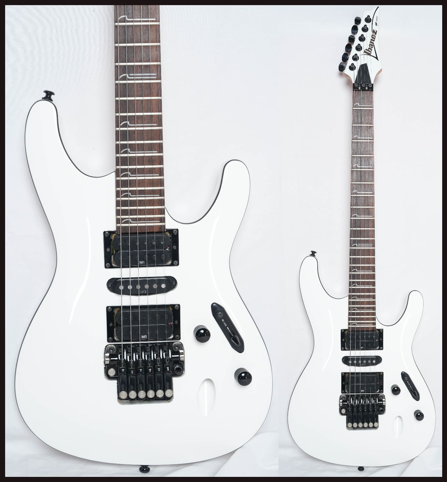 ☆Ibanez S570B WHITE 美品 Sシリーズ HSH 薄型ボディ 2012年製 レア