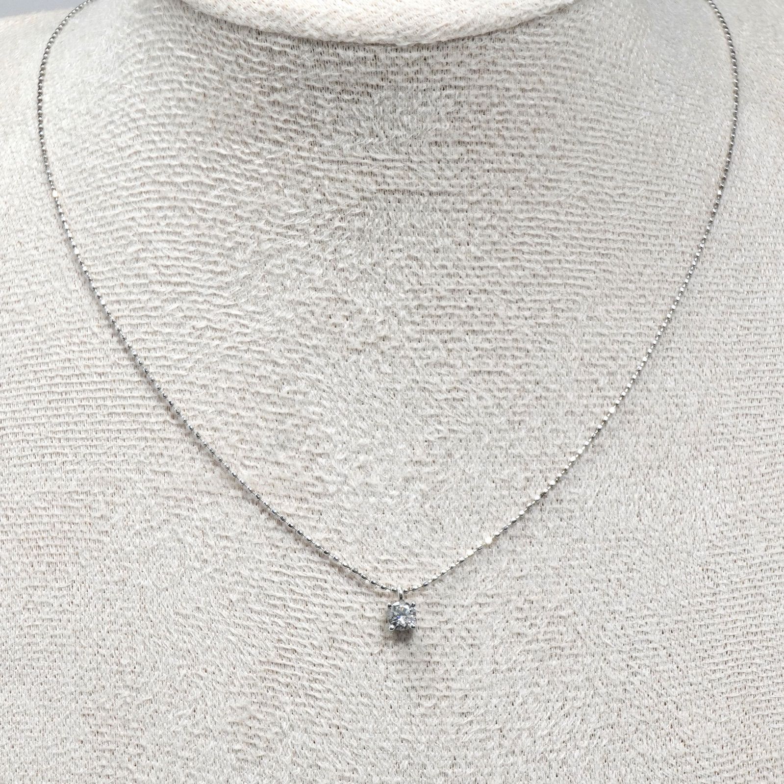 ダイヤモンド ネックレス 0.15ct プラチナ プチネックレス プラチナ 一 