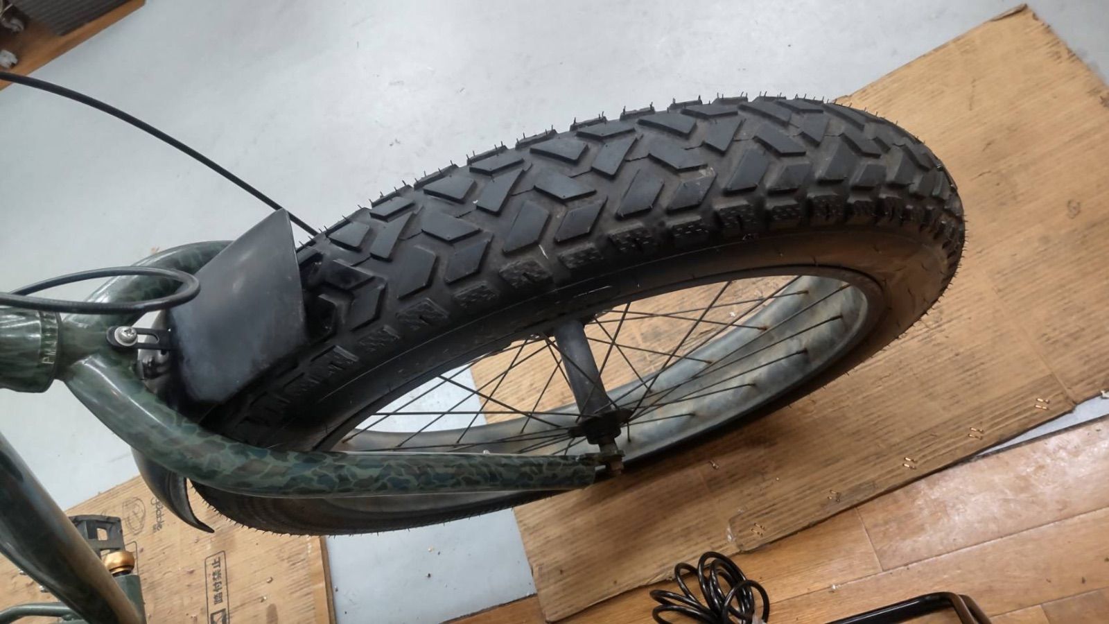 スポーツサイクル 池田様専用【名古屋市近郊配送無料】R234 ☀️ 大日産業 BLUE POINT ブルーポイント ファットバイク 外装7段変速ギア 迷彩 PR-2640-X7 ⭐ クリーニング済