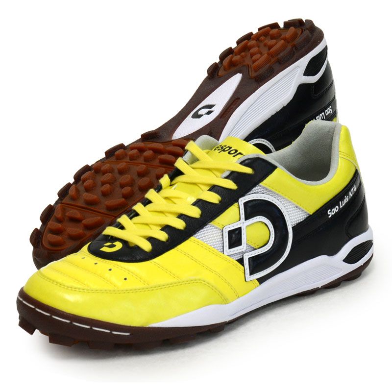 22.0cm、デスポルチ Desporte  サンルイス KT 4  サッカー フットサル トレーニングシューズ 屋外用  25AW (DS2245 YEL/BK)