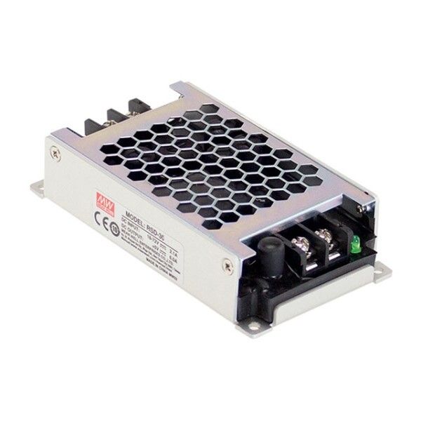 Mean Well RSD-30G-3.3 DC/DC Converter - 1 Output - 20 W - 3.3 V - 6 A.
