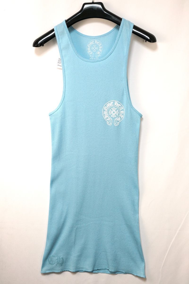CHROME HEARTS RIB TANK BABY BLUE クロムハーツ リブ タンクトップ