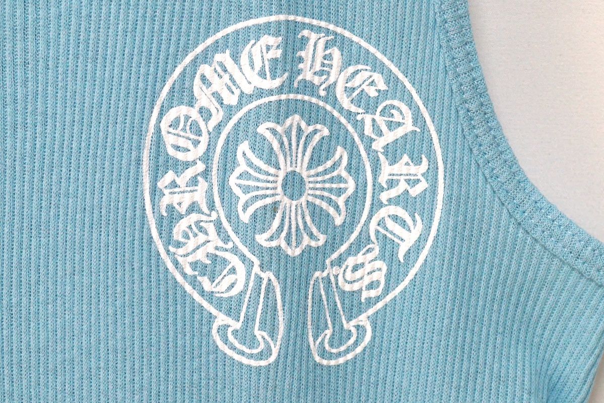 CHROME HEARTS RIB TANK BABY BLUE クロムハーツ リブ タンクトップ