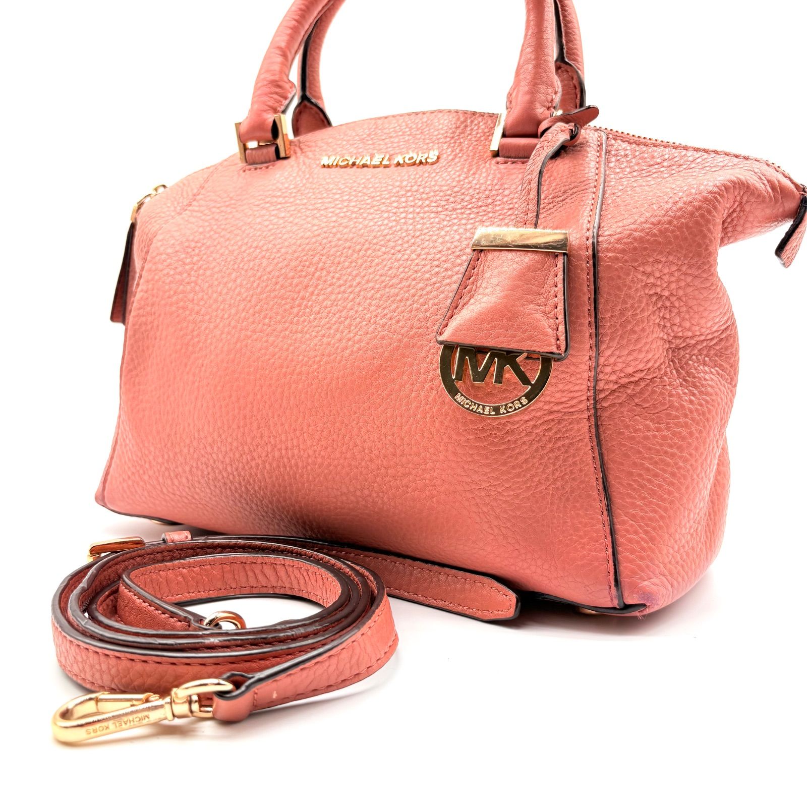 良品】MICHEAL KORS 2way Riley Small leather bag マイケルコース 