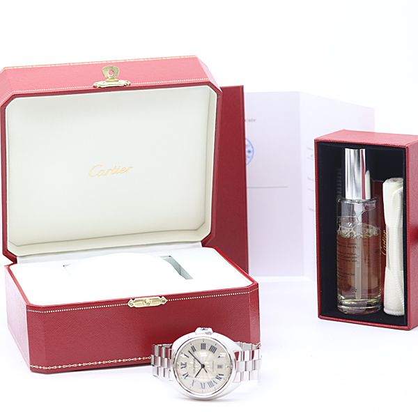  保| 稼働 カルティエ WSCL0007 クレ SV925 AT|自動巻 シルバー文字盤 メンズ腕時計 4986630 2GTT MST ABC18878 フーディー 自動巻き時計 腕時計(アナログ)