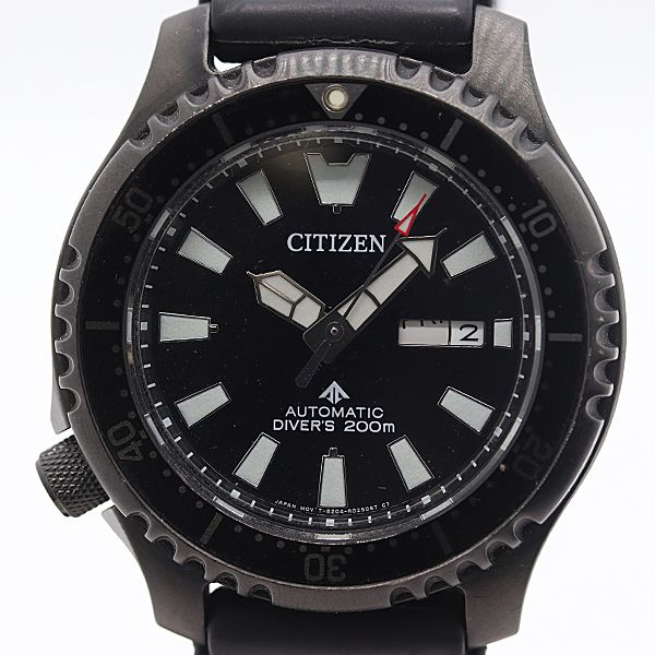 良品 保/箱付 稼働 シチズン プロマスター ダイバーズ 200M NY0139-11E AT/自動巻 ブラック文字盤 メンズ腕時計 0716100 2PRT MST ABC18934