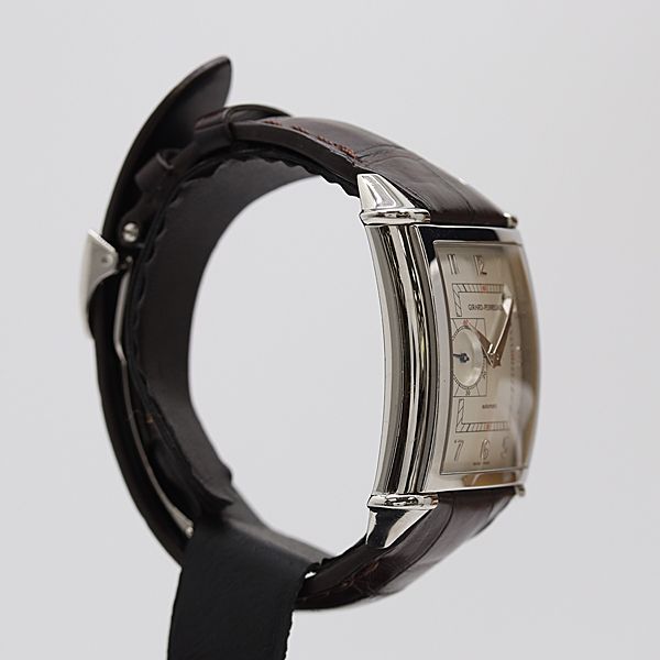  稼働 ジラールペルゴ ヴィンテージ1945 25835 AT|自動巻 シルバー文字盤 メンズ腕時計 0008030 2DKT ABC19066 KMT 無地シャツ 自動巻き時計 腕時計(アナログ)