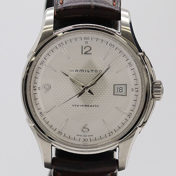 稼働 ハミルトン ジャズマスター H325150 AT|自動巻 シルバー文字盤 メンズ腕時計 0070400 2BJT ABC19046 KMT
