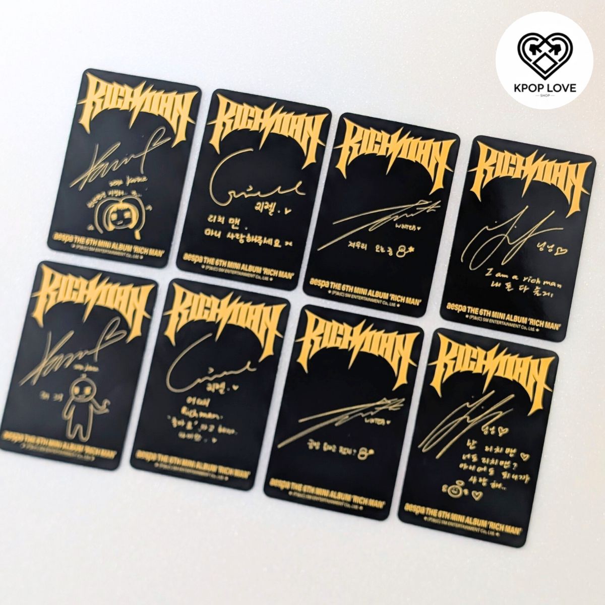 aespa Rich Man Japan Exclusive トレカ 8種コンプ カリナ ウィンター