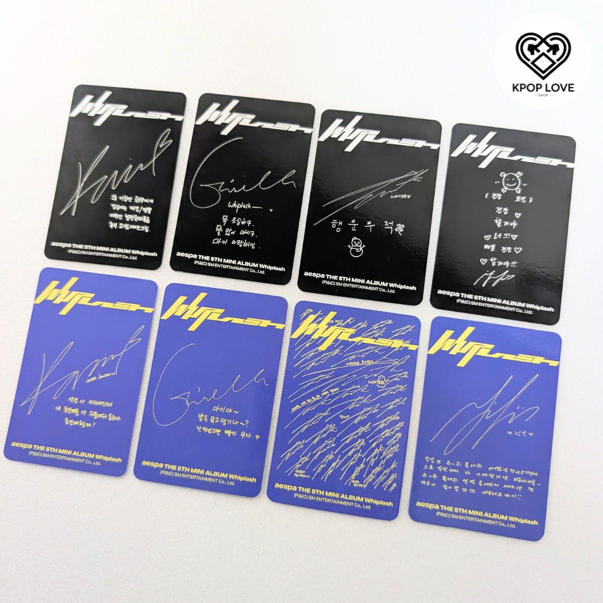 aespa Whiplash トレカ カリナ ウィンター ジゼル ニンニン 8種コンプ