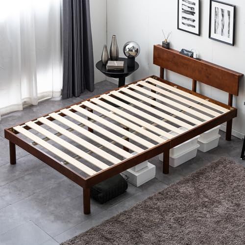 タンスのゲン ベッド シングル 天然木 北欧パイン材使用 宮棚 2口