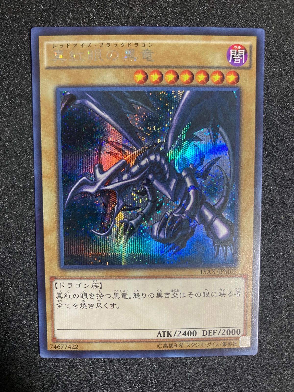 真紅眼の黒竜 レッドアイズブラックドラゴン シークレット シク