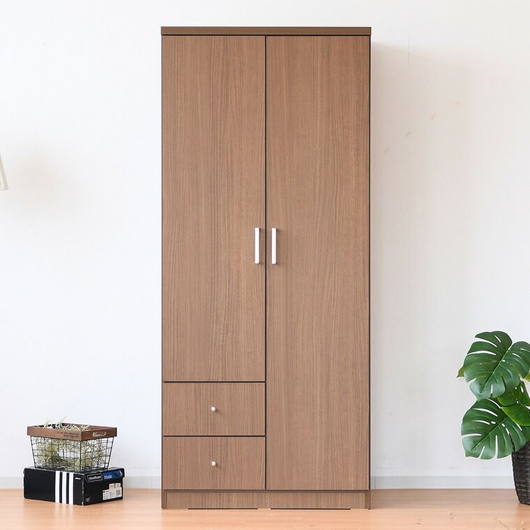 【予約販売】ワードローブ クローゼット タンス 完成品 おすすめ 木製ロッカータンス マルチ 幅80cm スリム 開き戸 安い 収納タンス 激安