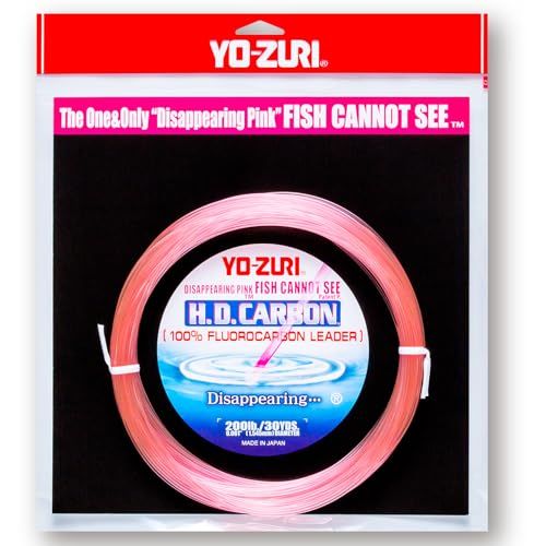新品 YO-ZURI(ヨーヅリ) フロロカーボンライン H.D.カーボン フロロリーダー 30YDS200Lbs カラー:ピンク