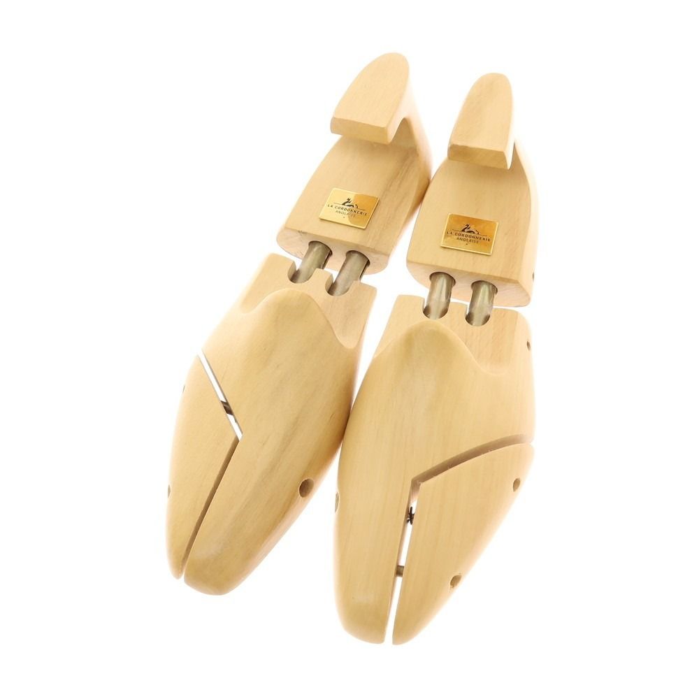 【中古】コルドヌリアングレーズ LA CORDONNERIE ANGLAISE ツインチューブ式 木製 シューツリー シューキーパー ベージュ【サイズ39】【メンズ】